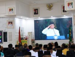 Pemkab Sergai dan Forkopimda Saksikan Detik-Detik Proklamasi Secara Virtual