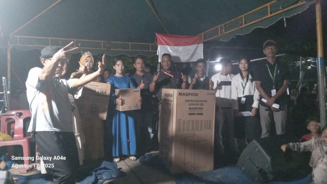 Festival Dangdut Meriahkan HUT RI ke-80 di Bagan Kuala, Jadi Momen Perpisahan Mahasiswa KKN Unimed
