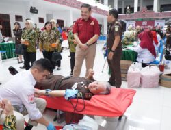 Sambut Hari Lahir Kejaksaan R.I Ke-80, Kejatisu Gelar Donor Darah