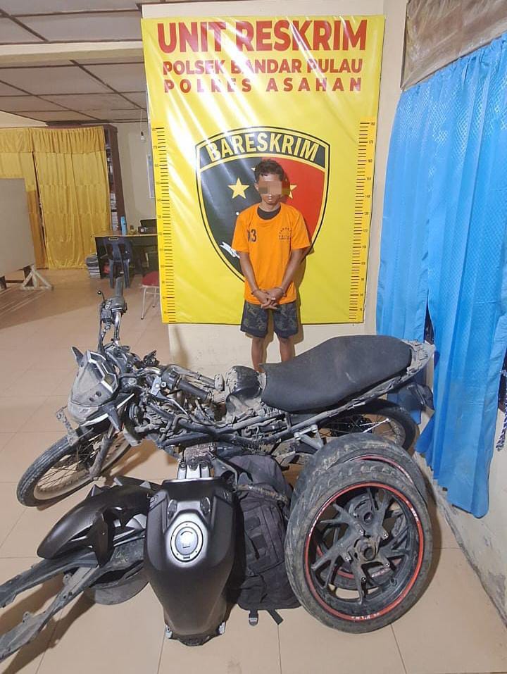 Unit Reskrim Polsek Bandar Pulau ungkap Pencurian Sepeda Motor