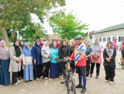 Bupati Sergai Gowes Bareng, Tinjau SMP Negeri 1 Pantai Cermin dan Tekankan Pentingnya Kebersihan