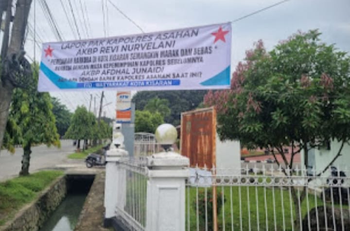 Busut dan Pelabuhan Bertenda Biru di diduga tempat Peredaran Narkoba Jenis Sabu di Bakar Polres Asahan