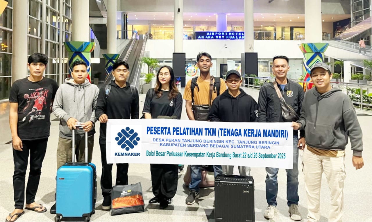 Enam Pelaku UMKM dari Pekan Tanjung Beringin Lolos Pelatihan Nasional TKM Kemnaker RI