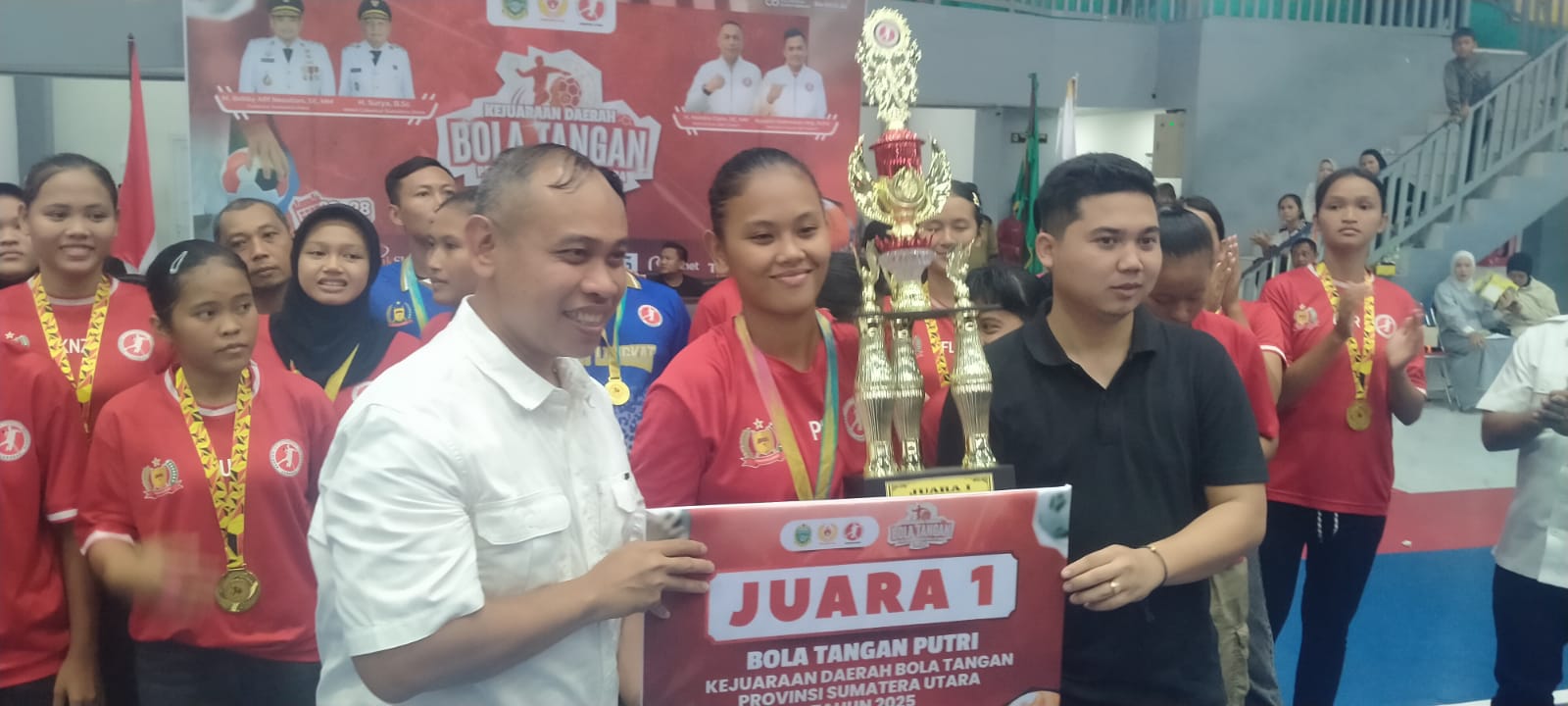Tim Putra Medan dan Tim Putri Langkat Juara Kejurda Bola Tangan ABTI Sumut