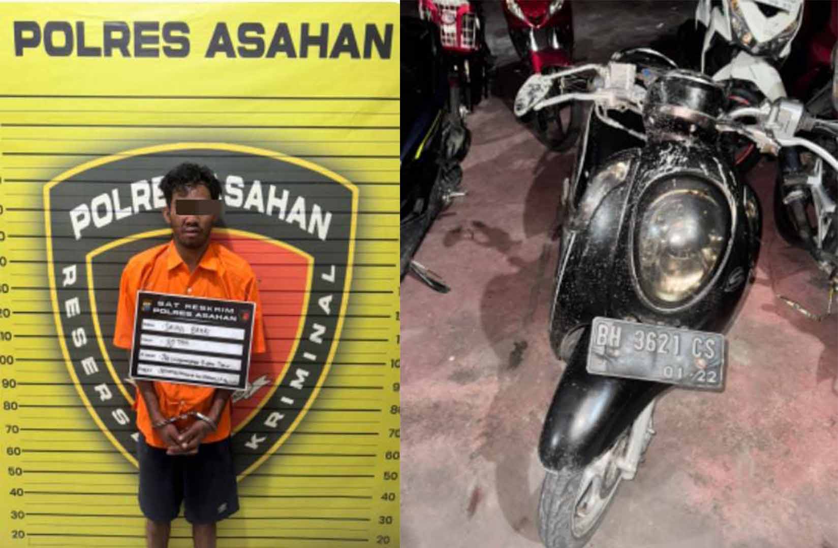 Unit Reskrim Polres Asahan dalam 1 x 24 berhasil Ungkap Kasus Curas