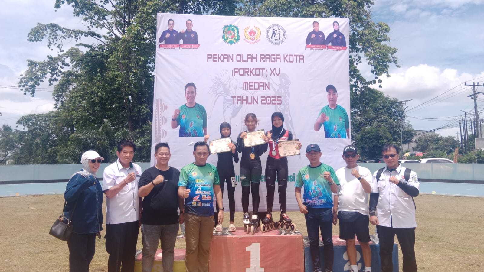 Medan Selayang Juara Umum Sepatu Roda Porkot Medan