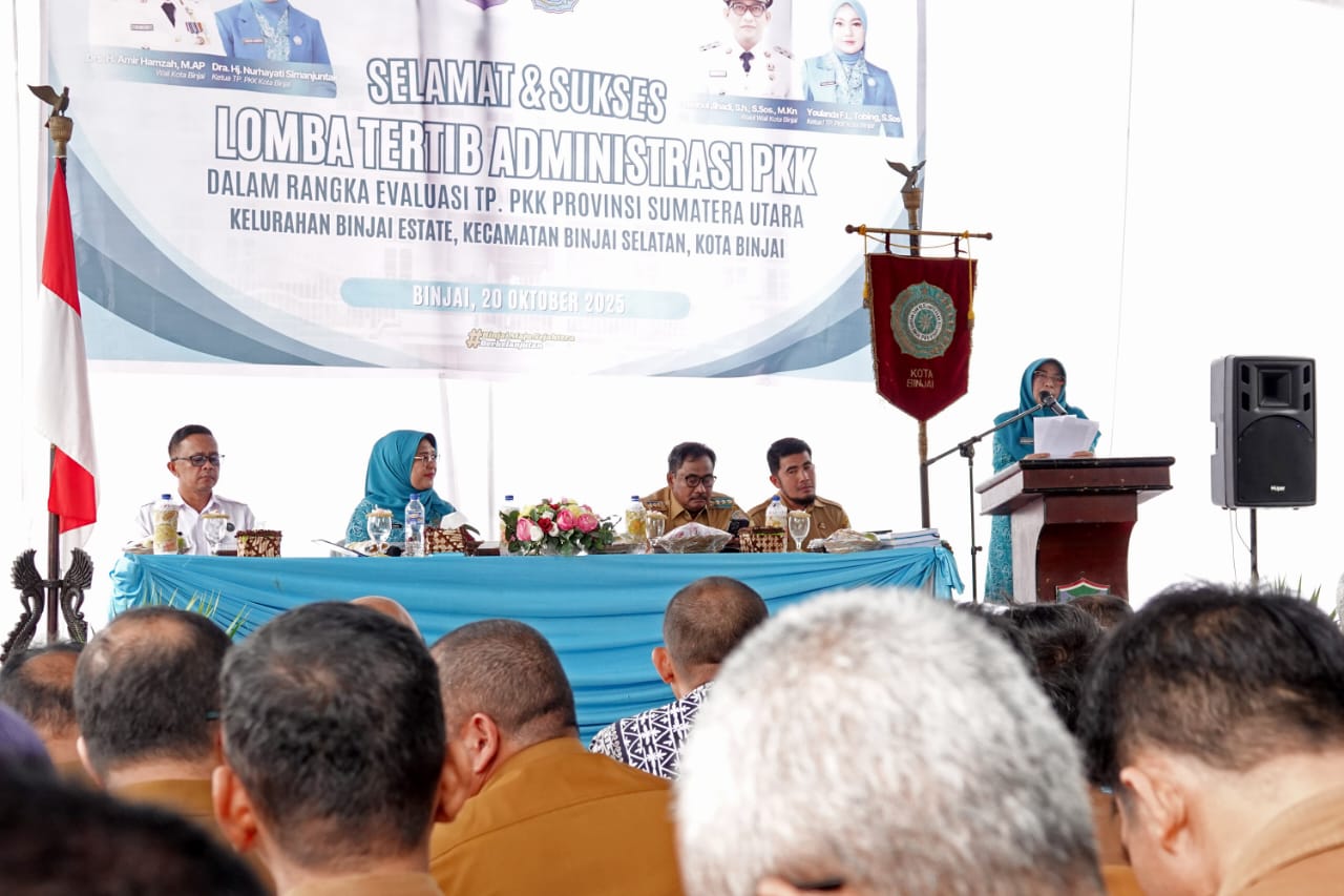 TP PKK Sumut Evaluasi Tahun 2025 Tekankan Pentingnya Tertib Administrasi Kota Binjai