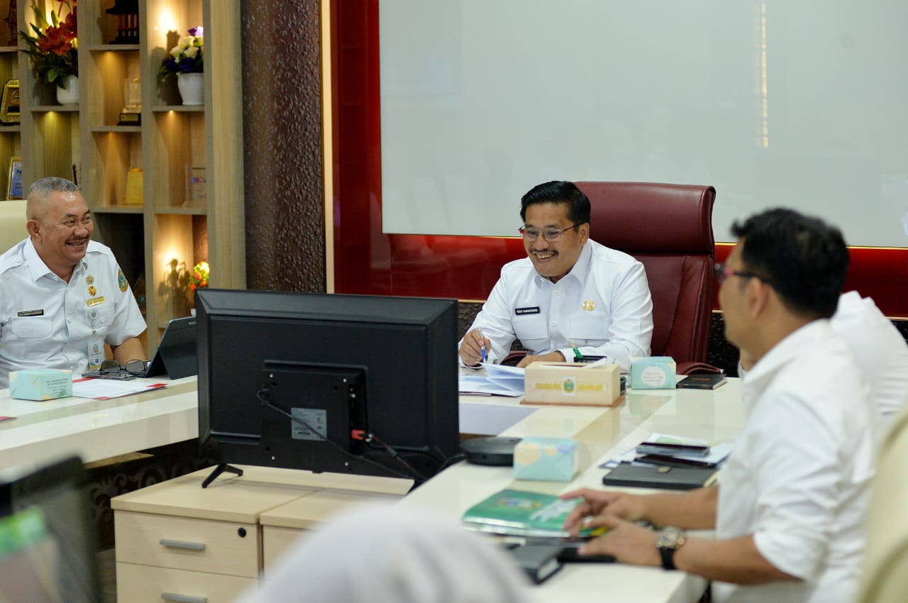Sekdaprov Sumut Ikuti Entry Meeting Pemeriksaan Tematik Ketahanan Pangan Nasional