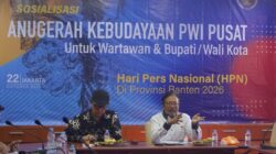 PWI Pusat Gelar Sosialisasi Anugerah Kebudayaan 2026 untuk Wartawan dan Kepala Daerah
