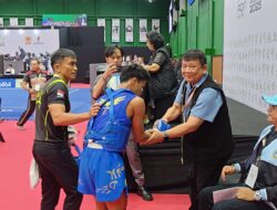 Rizki Lawyer Persembahkan Emas Kelima Sumut, Pewushu Sanda Lewati Rintangan