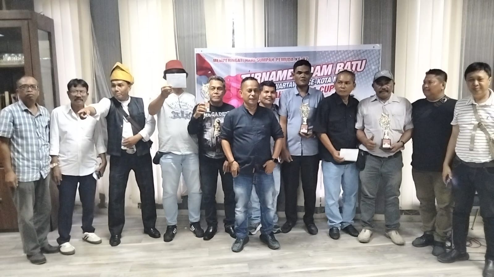 Turnamen Domino Sumpah Pemuda Wartawan DPRD Medan 2025 Meriah