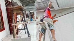Miris! Pengerjaan Revitalisasi di SMAN 1 Simpang Empat lalaikan K3 dan tanpa Pengawasan