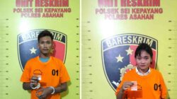 Dua Pengedar Sabu di Desa Bagan Asahan Baru kenak ciduk Polisi