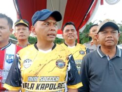 Kapolres Sergai Buka Turnamen Mini Soccer U-40 Piala Kapolres 2025: Ajang Sportivitas dan Silaturahmi Insan Pers, Polri, dan Pemerintah