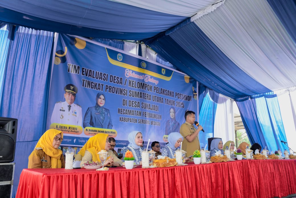 Posyandu Desa Sukajadi Masuk 6 Besar Terbaik Sumut, Wabup Adlin: Bukti Nyata Partisipasi Masyarakat