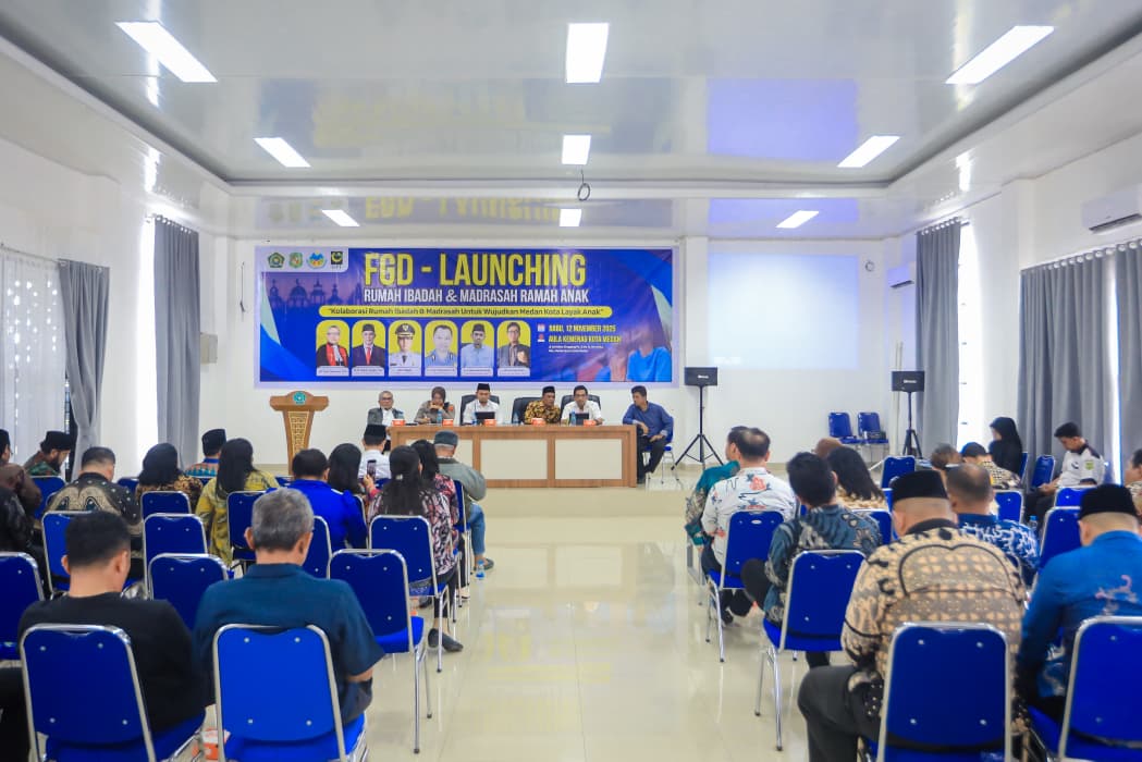 Pemko Medan Apresiasi FGD Sekaligus Launching Rumah Ibadah dan Madrasah Ramah Anak Yang Diinisiasi GPI