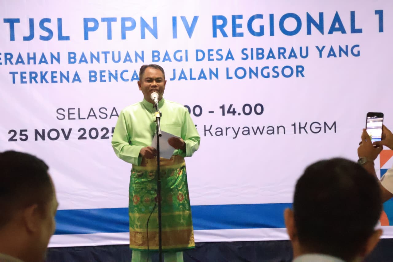 PTPN IV Bantu Pemkab Sergai Percepat Pemulihan Jalan Terdampak Longsor di Gunung Monako