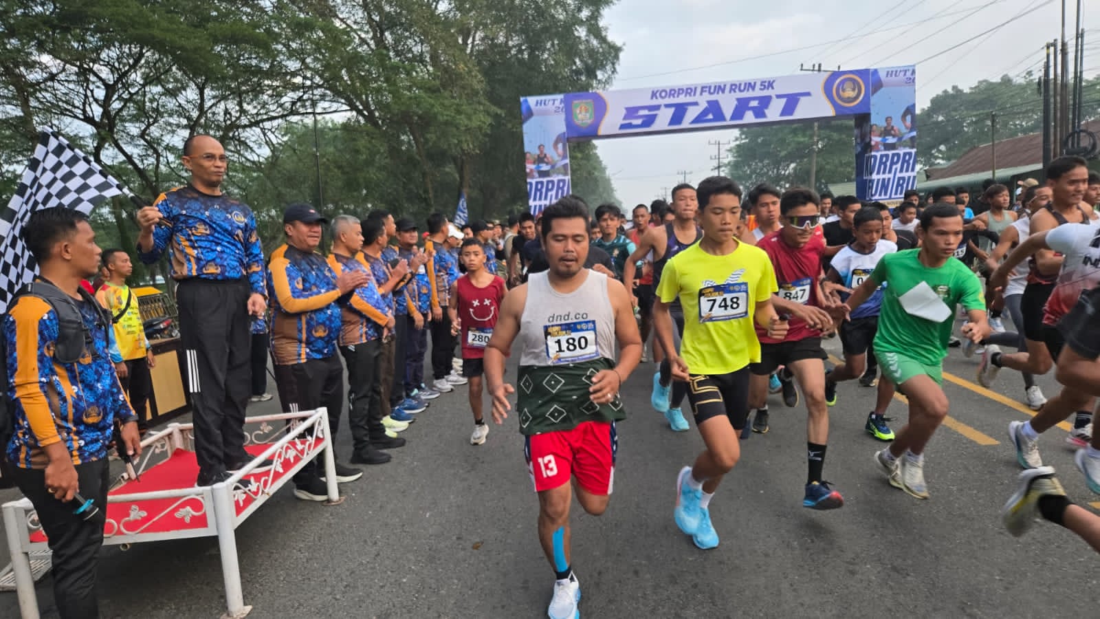 Fun Run Warnai HUT KORPRI Asahan, Donasi Mengalir untuk Korban Bencana