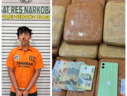 Sat Narkoba Polres Sergai Gagalkan Distribusi Ganja 24,6 Kg