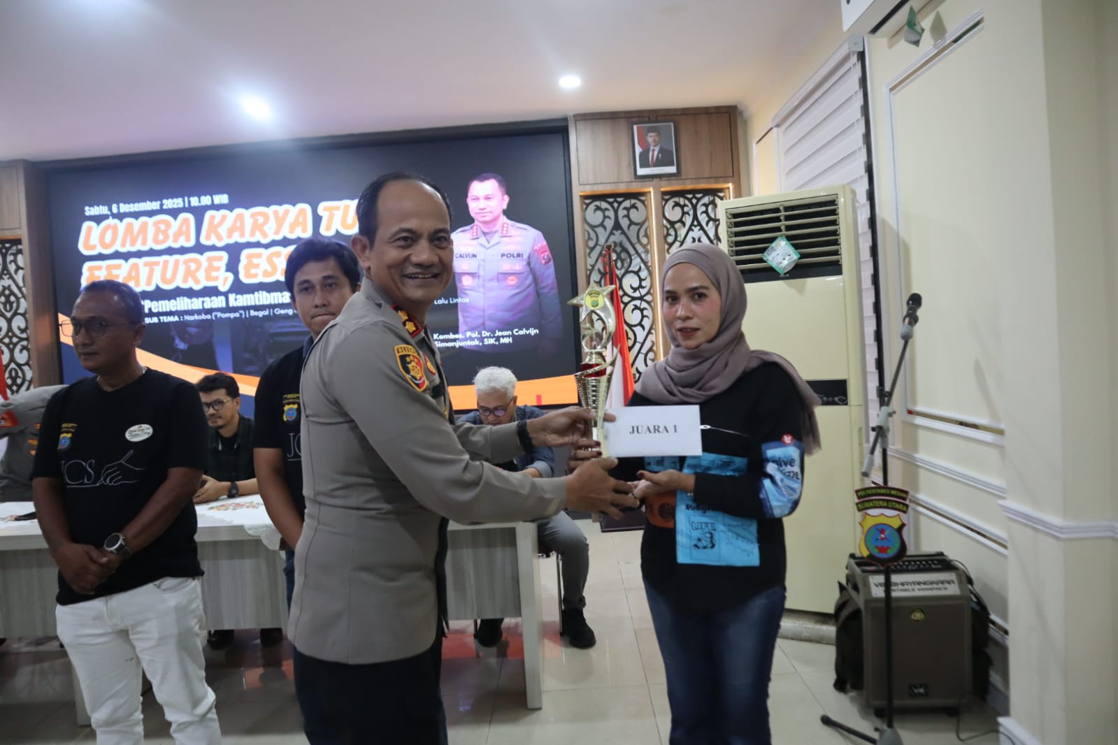 Diana F. Norris Juara 1, Tommy Simatupang Posisi Ke 2 Lomba Feature Essay Polrestabes Medan