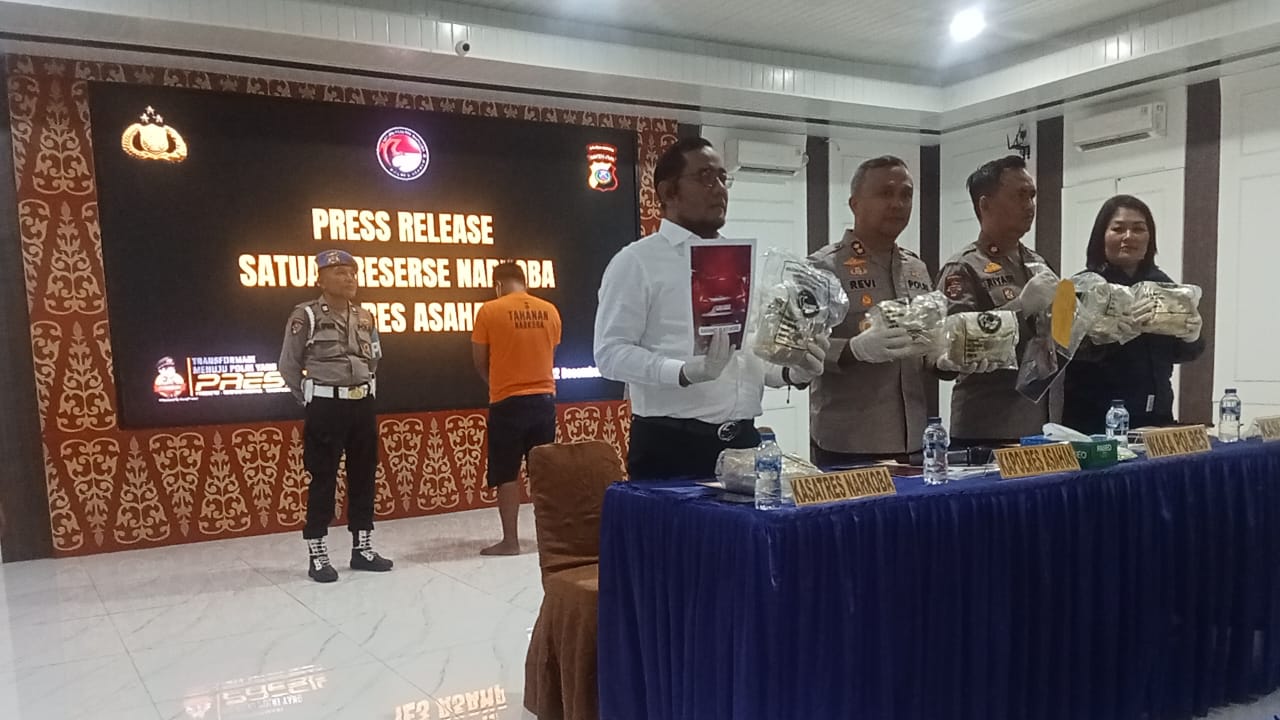 Kurir Pembawa 8 KG Sabu Bertujuan Riau Kenak Ciduk SatNarkoba Polres Asahan
