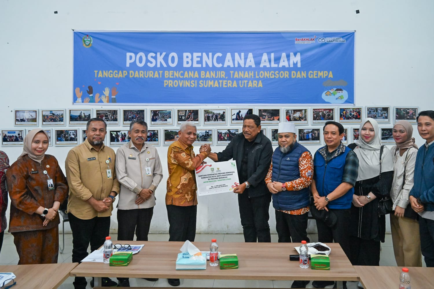 Wagubsu Apresiasi Bantuan Korban Banjir dan Longsor dari Pemprov Bengkulu