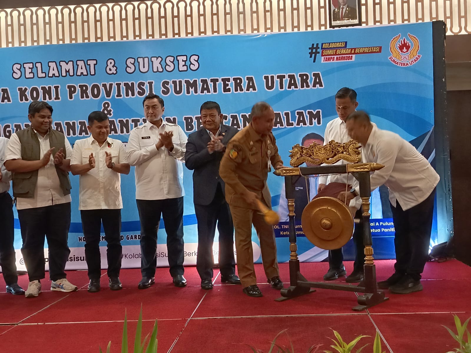 Rakerda KONI Sumut Diwarnai Penggalangan Dana Dan Sosialisasi Bahaya Narkoba
