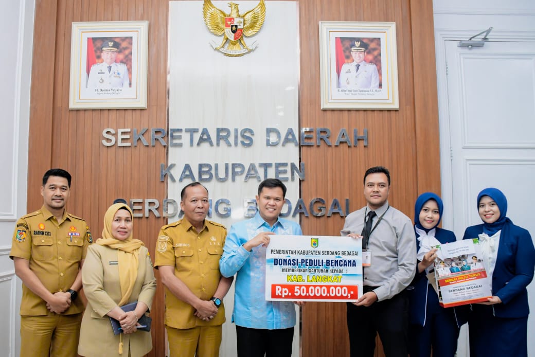 Pemkab Sergai Salurkan Rp500 Juta Bantuan Peduli Banjir dan Longsor ke Sejumlah Daerah