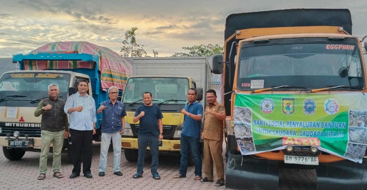 Pemkab Sergai Kirim Lima Truk Bantuan untuk Korban Banjir Bandang Aceh Tamiang