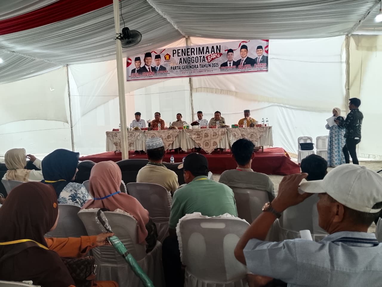 Gerindra Sumut Rekrut Anggota Baru, H Zulkarnaen S.K.M Tegaskan Komitmen Bela Rakyat