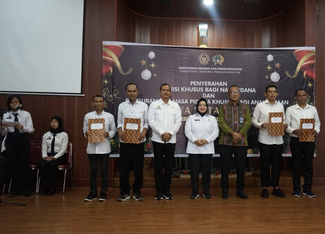 Kanwil Ditjen Pemasyarakatan Sumut Berikan Remisi Khusus Natal 2025 Kepada 3.088 Narapidana dan 17 Anak Binaan