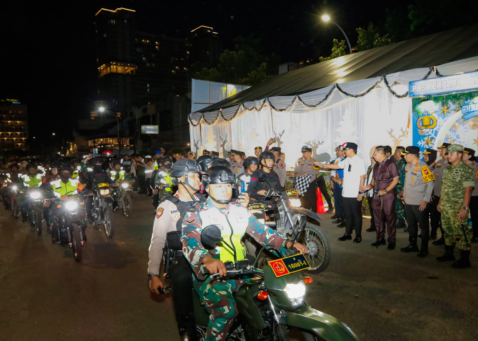 Sambut Tahun Baru 2026, Wali Kota Medan dan Unsur Forkopimda Gelar Patroli Skala Besar