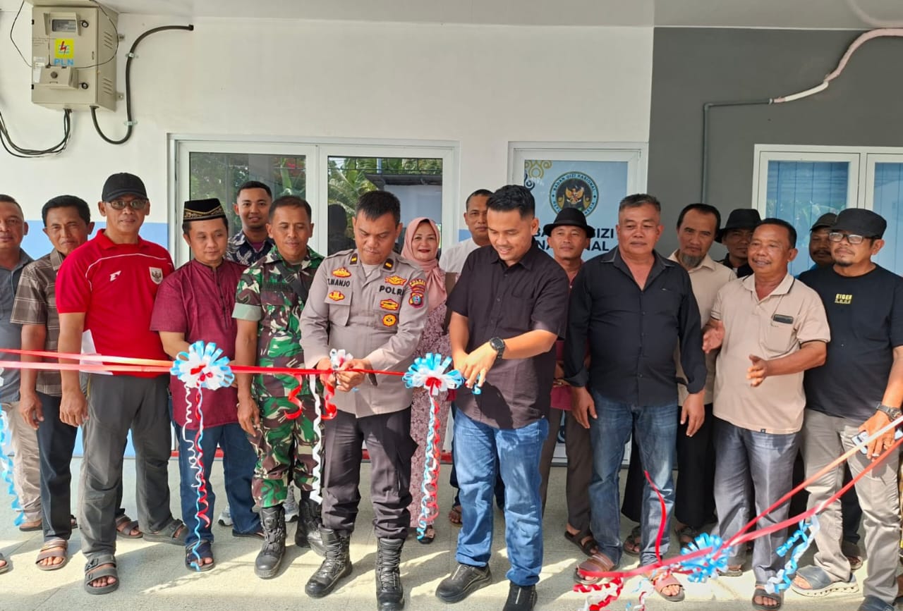 Dapur SPPG Desa Melati II Diresmikan, Anak Yatim Terima Santunan