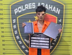 Tim Reskrim Polres Asahan Dor Pelaku Pembobolan Rumah Pendeta di Asahan Satu Rekannya masih Buron