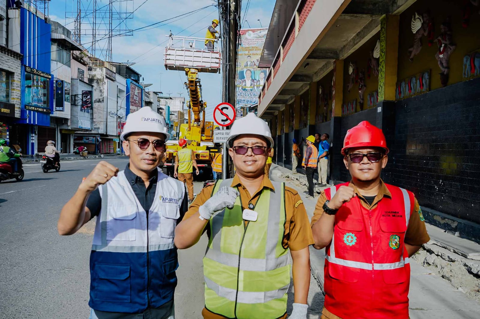 Tahun Ini, 12 Ruas Jalan Di Kota Medan Bebas Kabel Udara