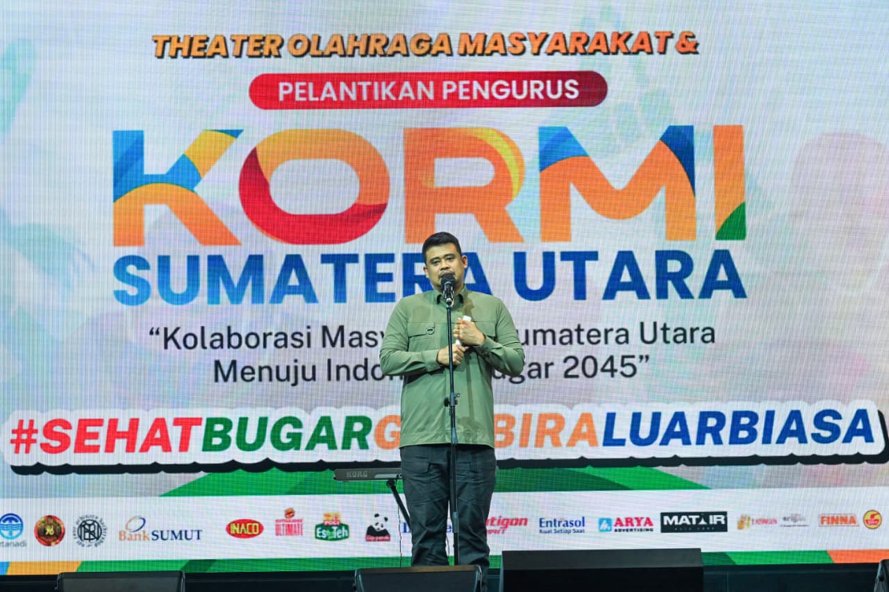 KORMI Sumut Dikukuhkan, Bobby Nasution Tegaskan Olahraga Harus Bangun Ekonomi