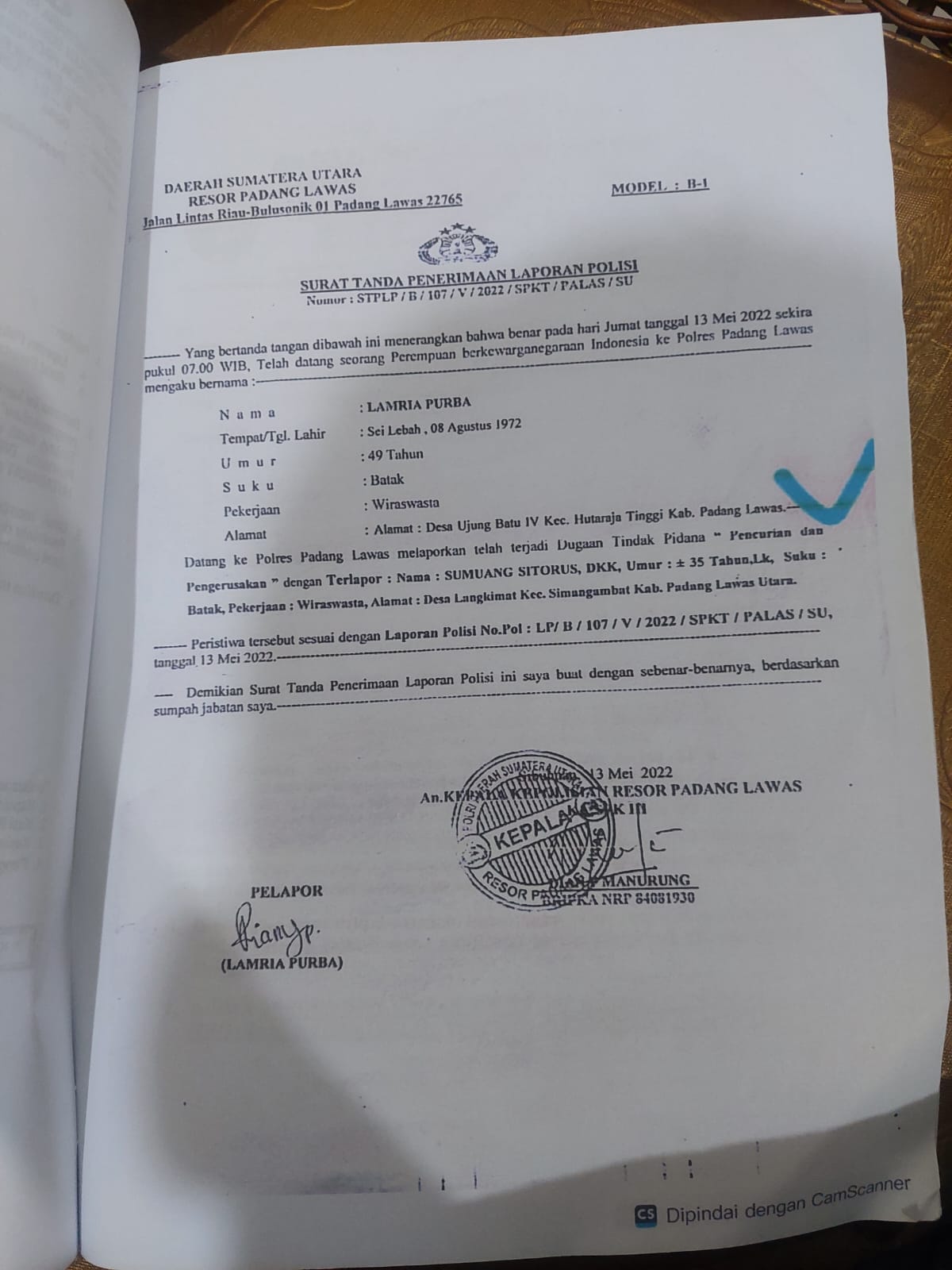 3 (Tiga) Tahun 9 (Sembilan) Bulan Pengaduan Masyarakat Di Polres Padang Lawas Tidak Ada Kepastian Hukum 2 3 (Tiga) Tahun 9 (Sembilan) Bulan Pengaduan Masyarakat Di Polres Padang Lawas Tidak Ada Kepastian Hukum