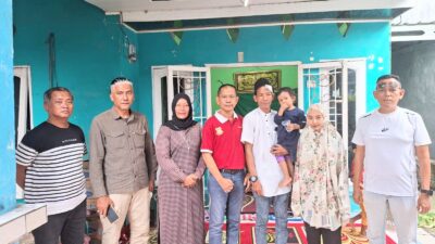 Wujudkan Solidaritas, Pewarta Polrestabes Medan Takziah ke Kediaman Redaktur Sumut24