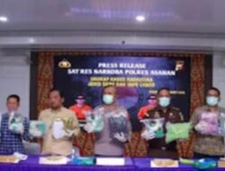 Polres Asahan Menyita 10 Kg Dan 891 Vape Liquid  Untuk Barang Bukti di Persidangan