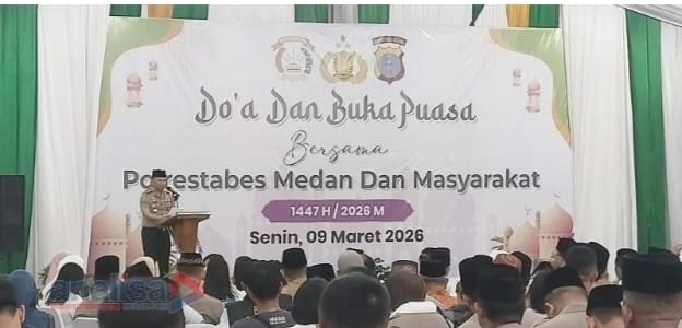 Perkuat Silaturahmi, Polrestabes Medan Gelar Doa dan Buka Puasa Bersama