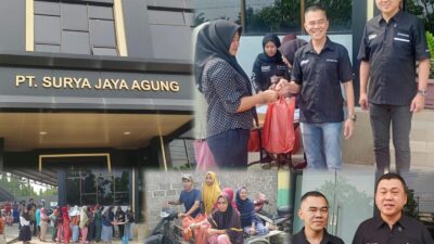 PT Surya Jaya Agung Salurkan Ratusan Paket Sembako untuk Warga Sei Buluh Jelang Idul Fitri