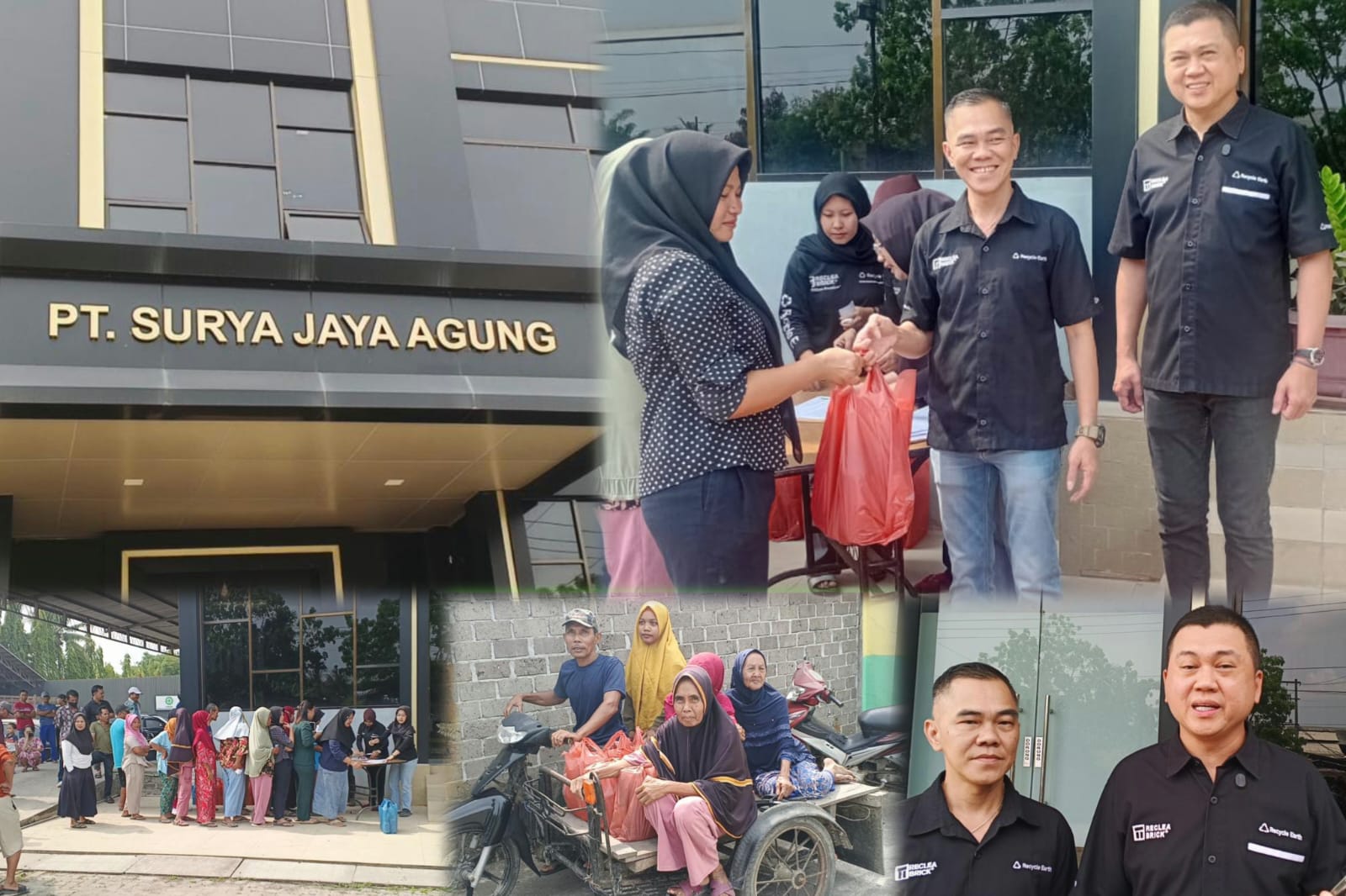 PT Surya Jaya Agung Salurkan Ratusan Paket Sembako untuk Warga Sei Buluh Jelang Idul Fitri