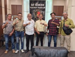 Pererat Sinergi, Pewarta Polrestabes Medan Silaturahmi Ke Kasatreskrim Polres Asahan