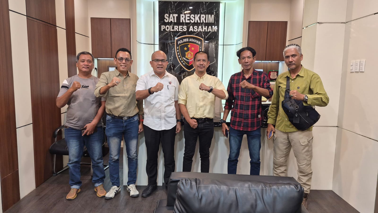 Pererat Sinergi, Pewarta Polrestabes Medan Silaturahmi Ke Kasatreskrim Polres Asahan