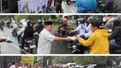 Forwaka Sumut Dan Forwaka Kabupaten/Kota Berbagi Takjil Serentak Ke Pengguna Jalan