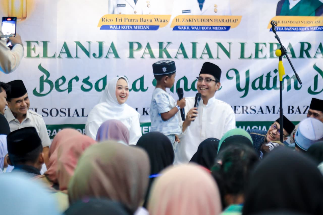 Mimpi Baju Lebaran, Pemko Medan dan BAZNAS Ajak 400 Anak Yatim Belanja Bareng