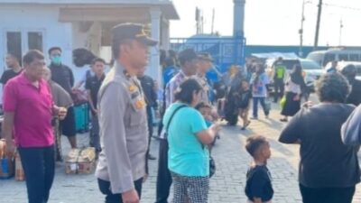 Polres Pelabuhan Belawan Amankan Kedatangan Kapal Kelud