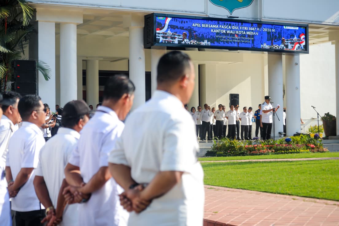 Rico Waas Pimpin Apel Pasca Idul Fitri 1447 H, Ajak ASN “Tancap Gas”