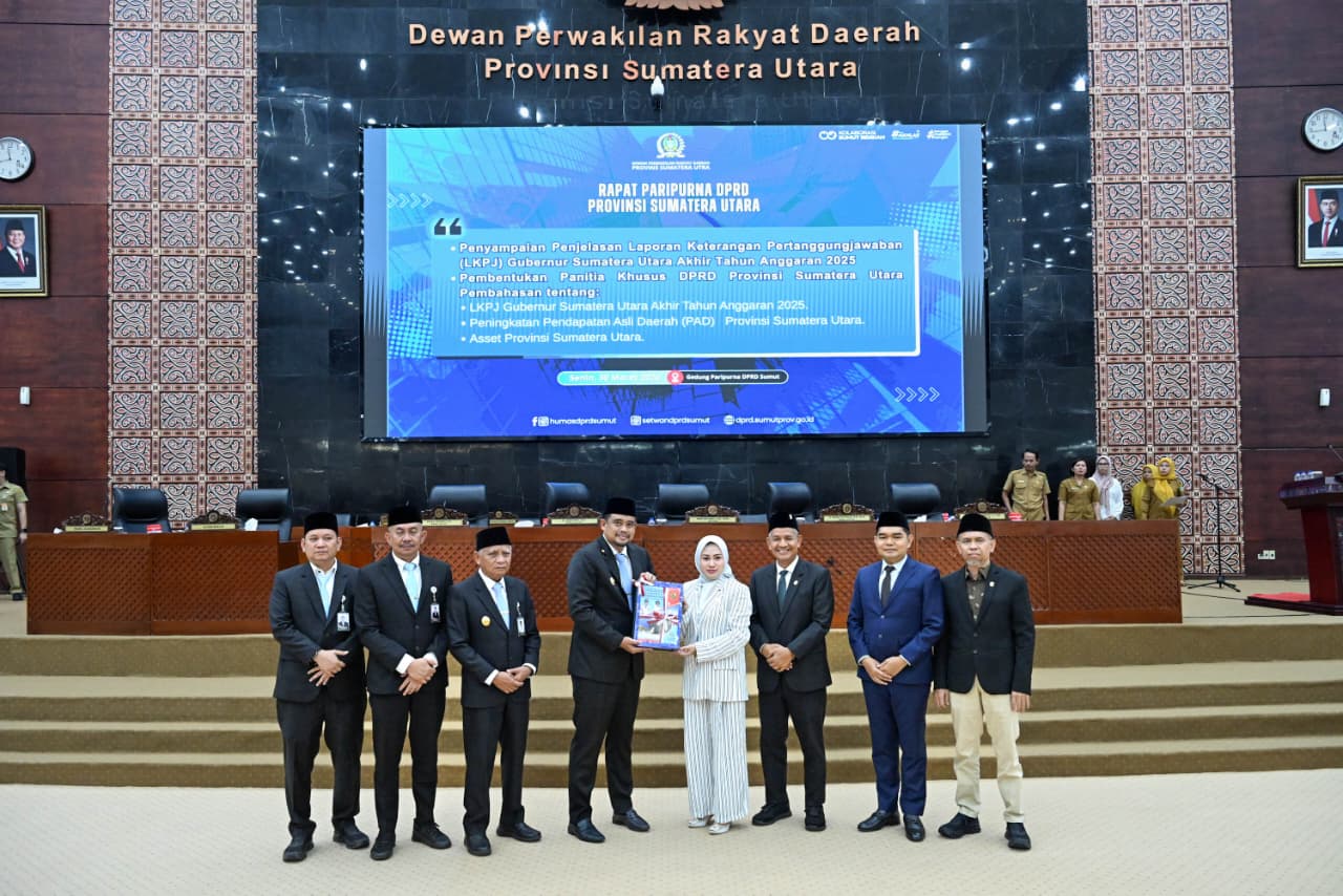 Sampaikan LKPJ 2025, Bobby Nasution Paparkan Peningkatan Makro Ekonomi Sumut