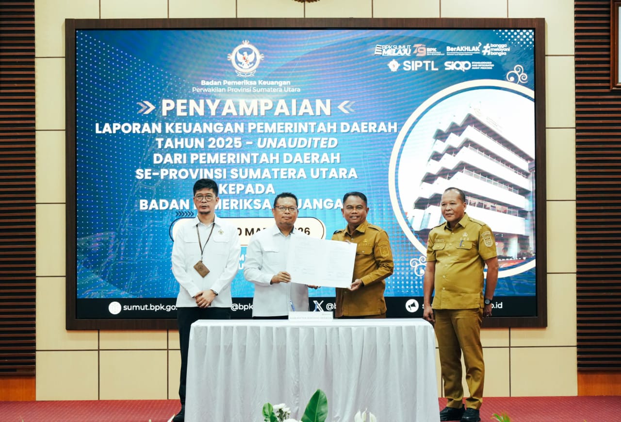 Tekankan Transparansi dan Akuntabilitas, Pemkab Sergai Serahkan LKPD 2025 ke BPK Sumut